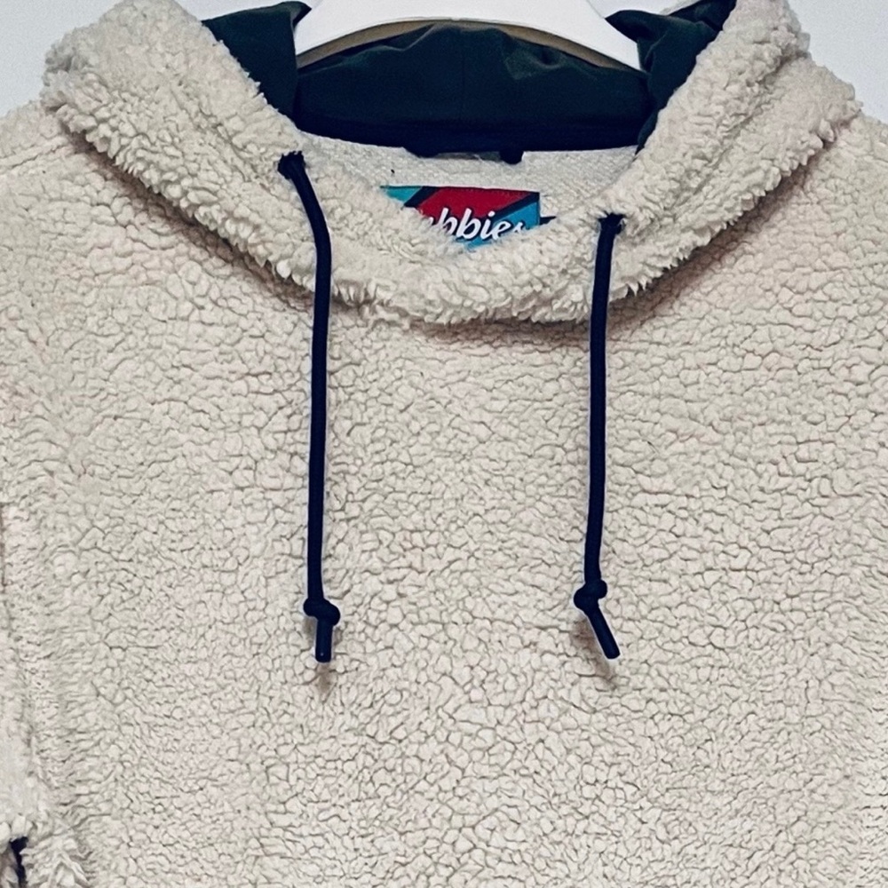 Men's Chubbies Cream Sherpa Hoodie - Picture 4 of 9